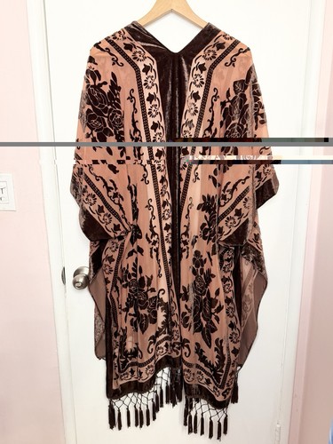 Vintage velvet kimono duster - kimono,